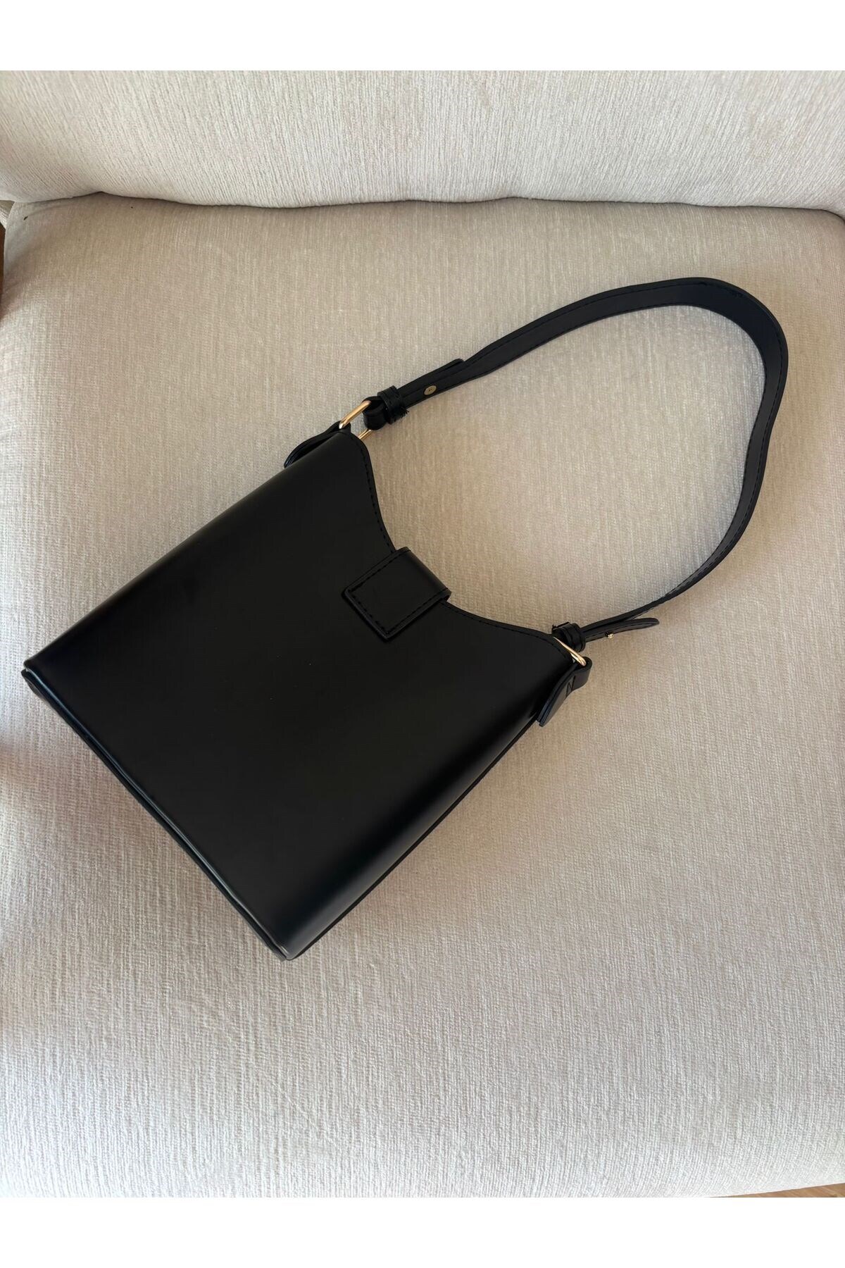 lalettobags Kadın Açelya Model Siyah Yavrulu El Çantası görsel 6