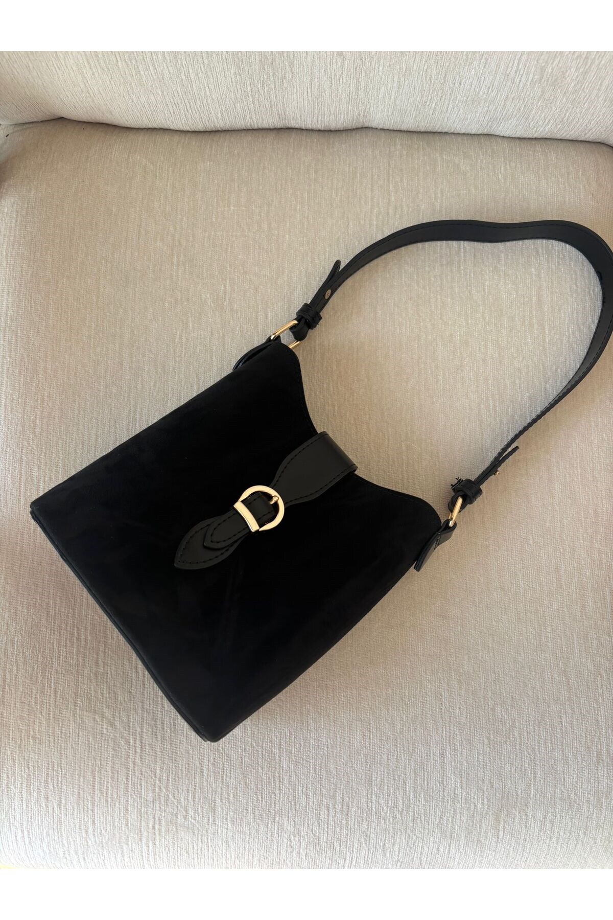 lalettobags Kadın Açelya Model Siyah Yavrulu El Çantası görsel 5