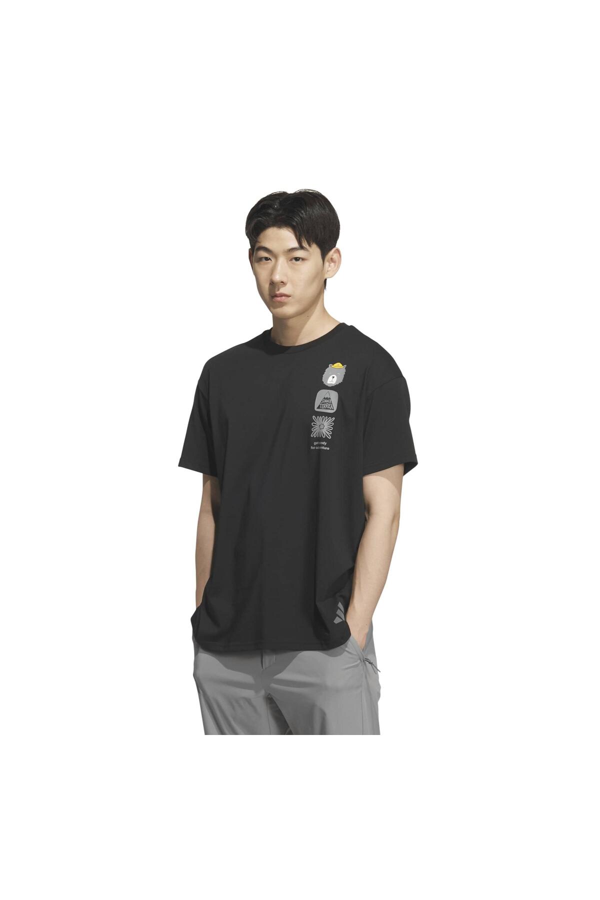 adidas KE3720-E Terrex Mt Gfx Tee Erkek T-Shirt Siyah - Fiyatı