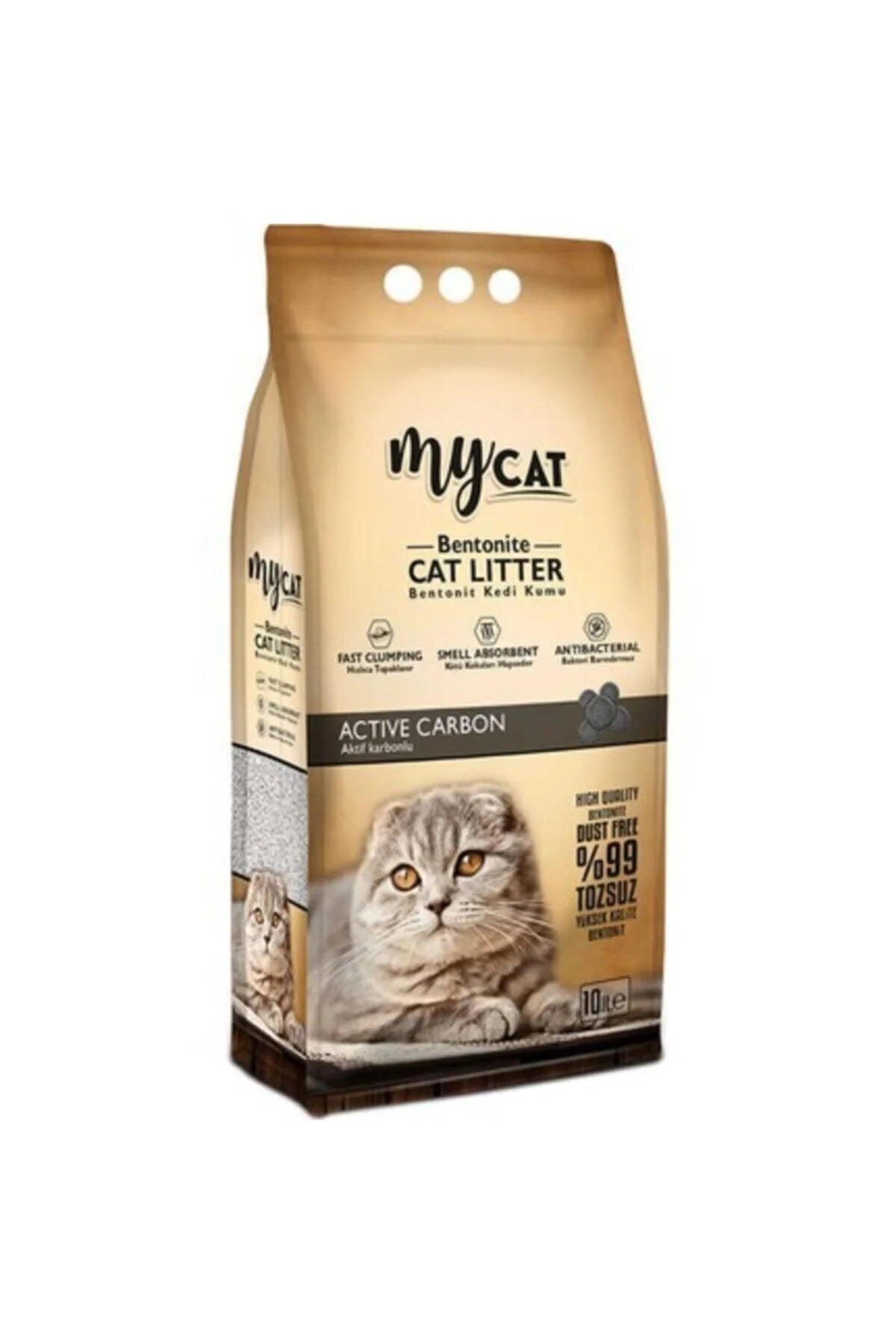 Genel Markalar Mycat Aktif Karbon Topaklaşan Bentonit Kedi Kumu X2 Adet (İNCE TANE) - Fiyatı, Yorumları