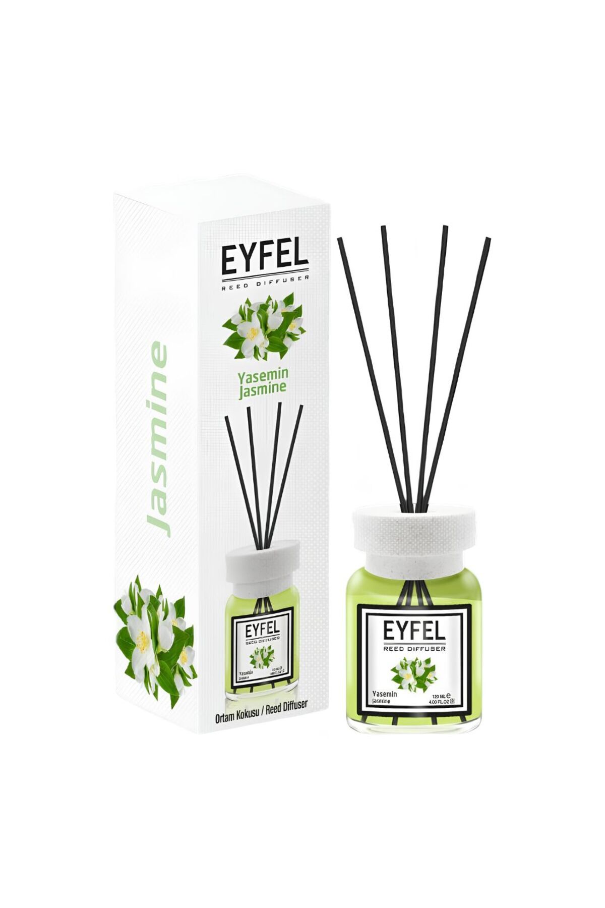 Eyfel Odorizant de cameră cu bețișoare 120ml, Iasomie,