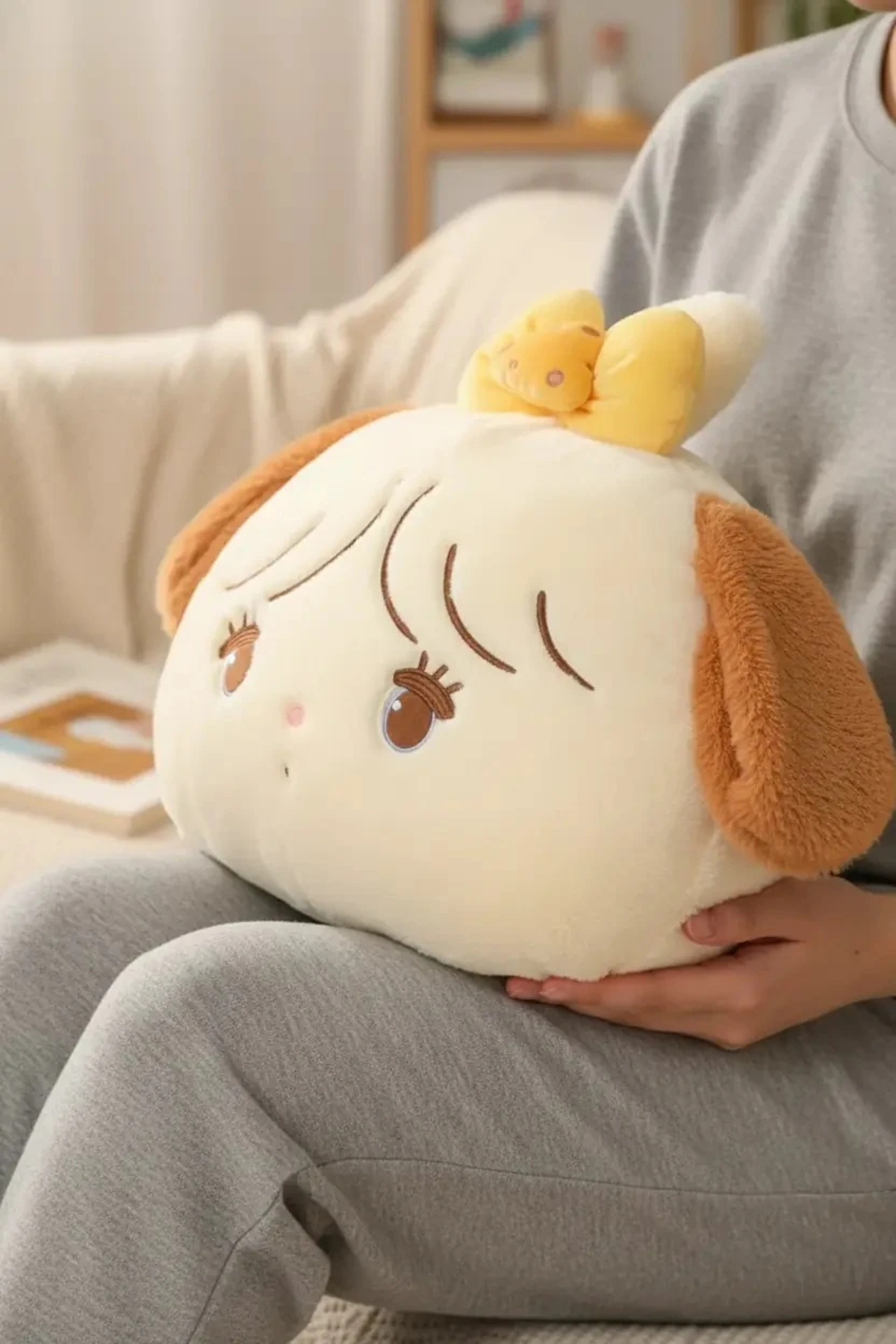 Miniso Mikko Lisanslı Çilek Serisi Souffle Peluş Yastık - 40 cm