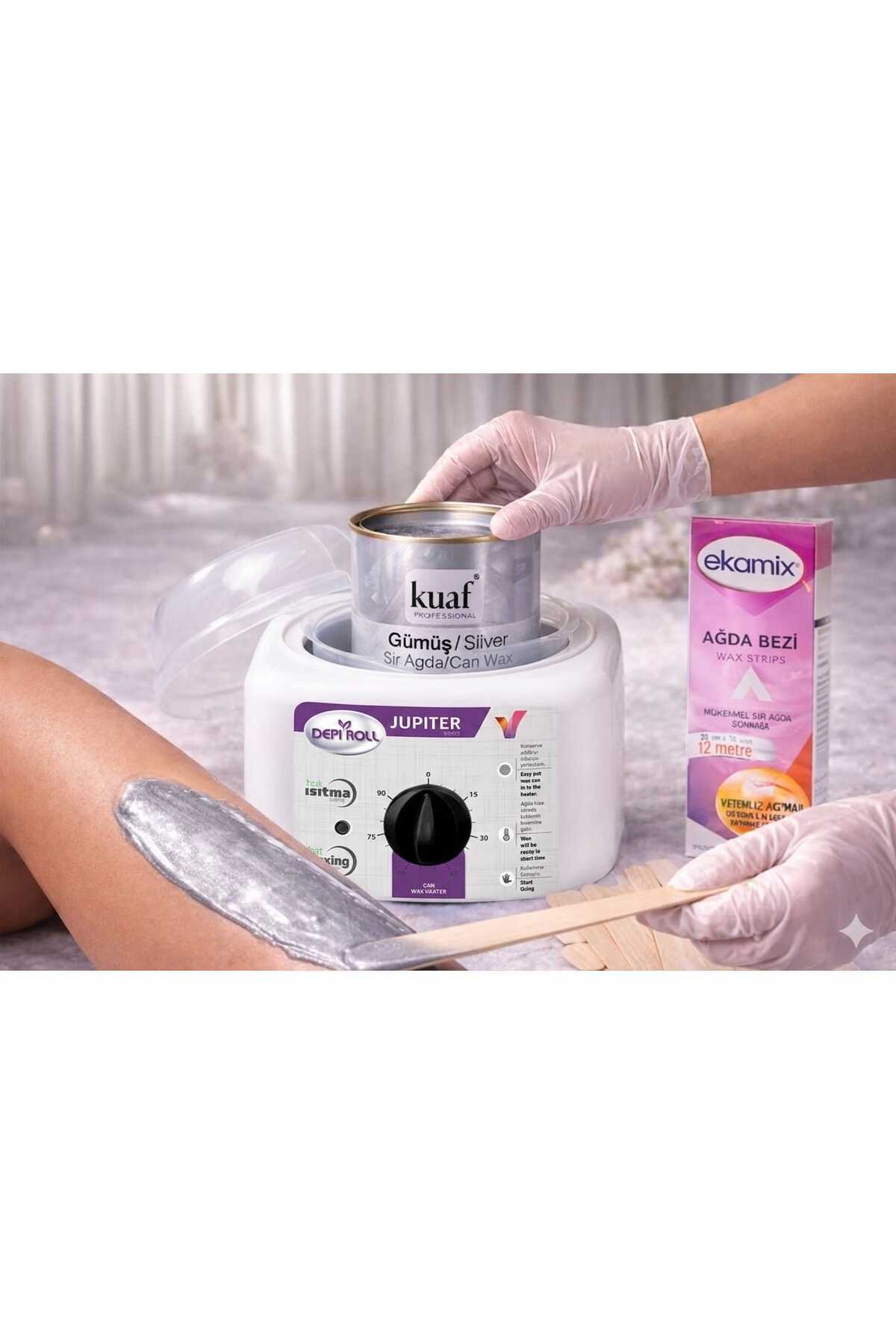 Kuaf Ağda makinesi Konserve Sir Ağda Silver 800 Gr Ekamix Makina Ve Bez 2 Mt - Fiyatı, Yorumları