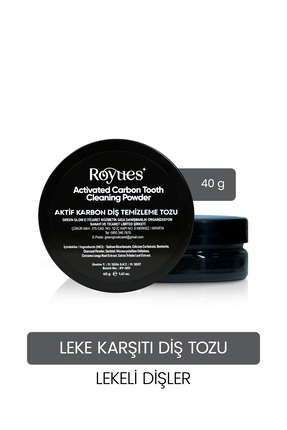 Royues Aktif Karbon Diş Beyazlatma Tozu 40 gr | Kahve & Sigara Lekesi Karşıtı...