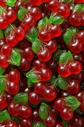SWEETO Jelly Cherry Kiraz Şekilli Meyveli Jelibon Yumuşak Şeker - 1000g (1 Kg...