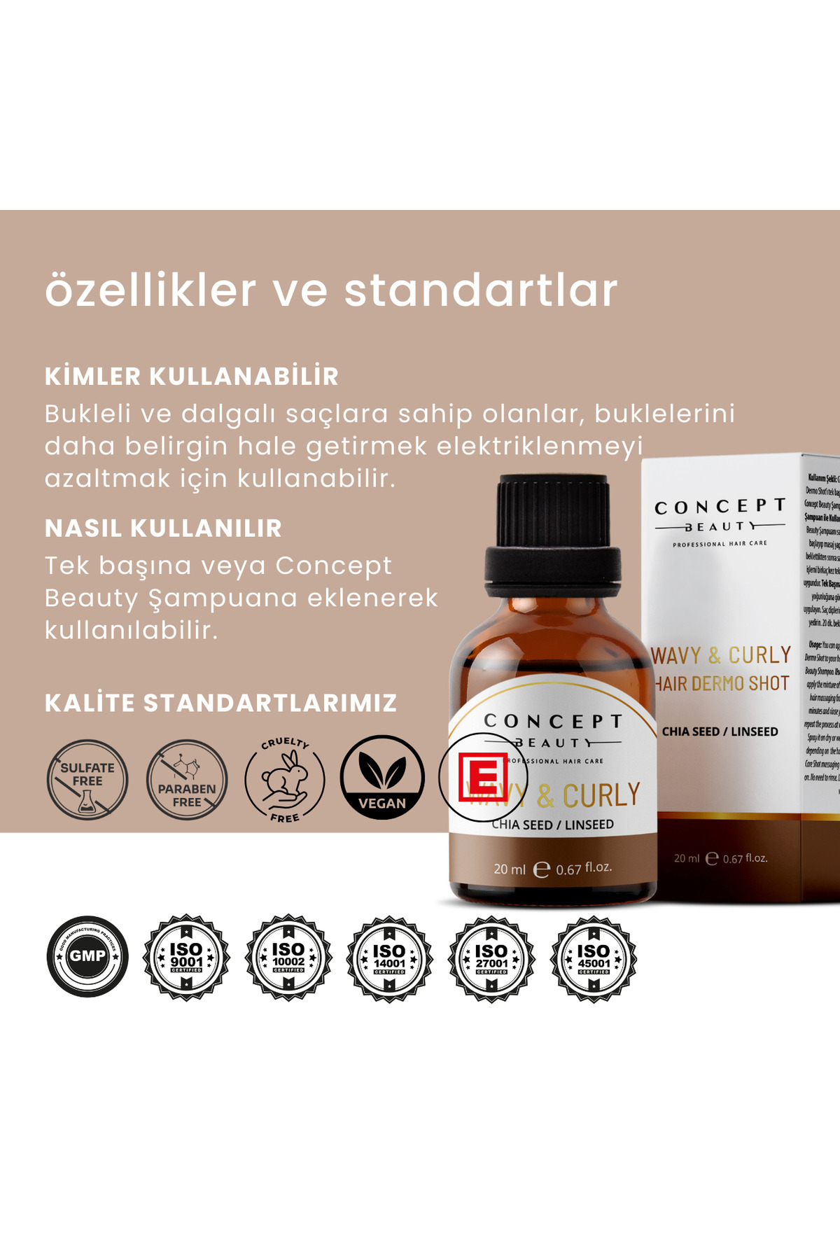 Bukle Belirginleştirici Dermo Shot'ı - Chia Tohumu-keten Tohumu Özlü Saç Serumu (20ML) — CBBBDSB — تصویر 8 از 8