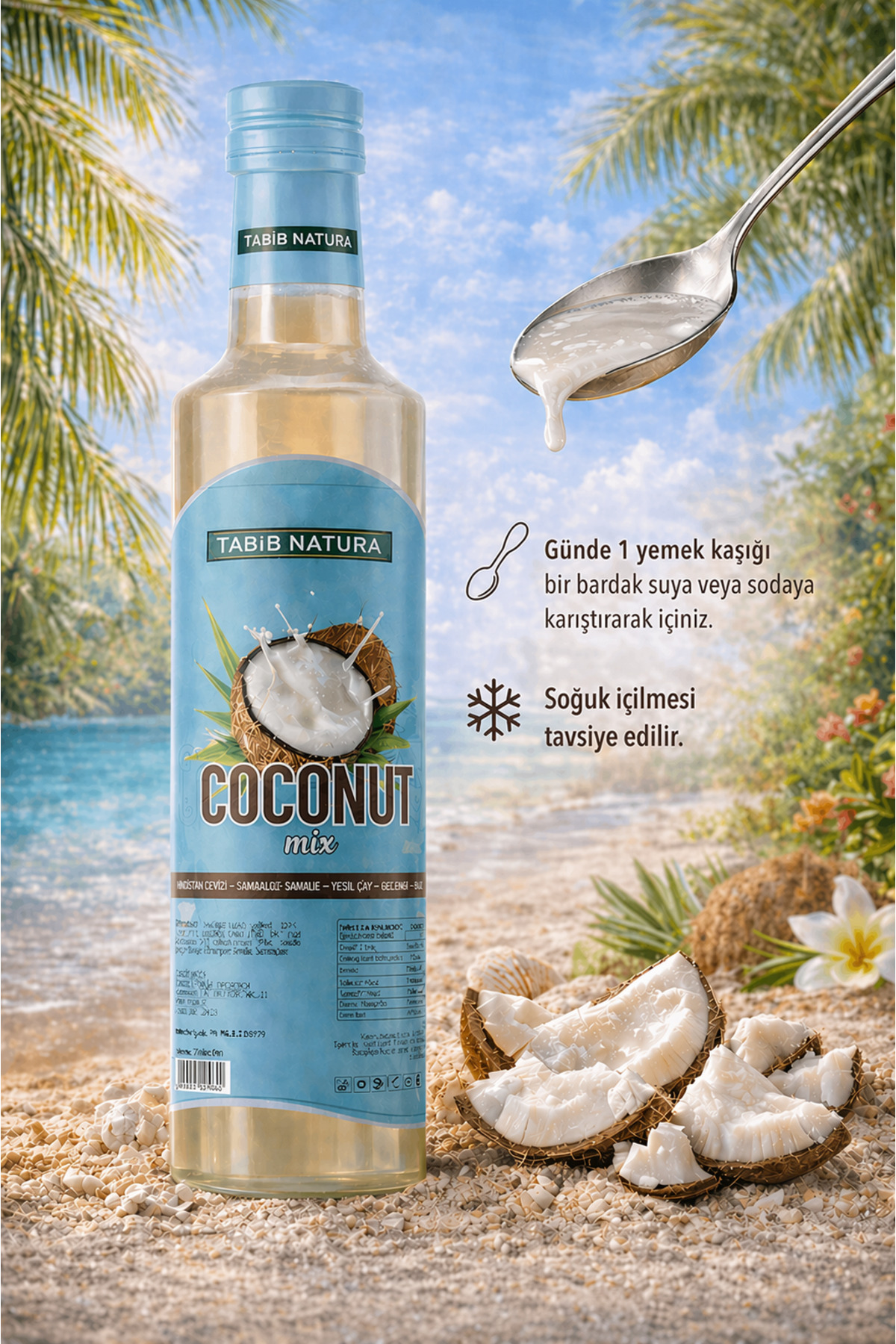 COCO.ページ aleyna baharat Coconut Fit Hindistan Cevizi Şurubu 250 ML -Detoks