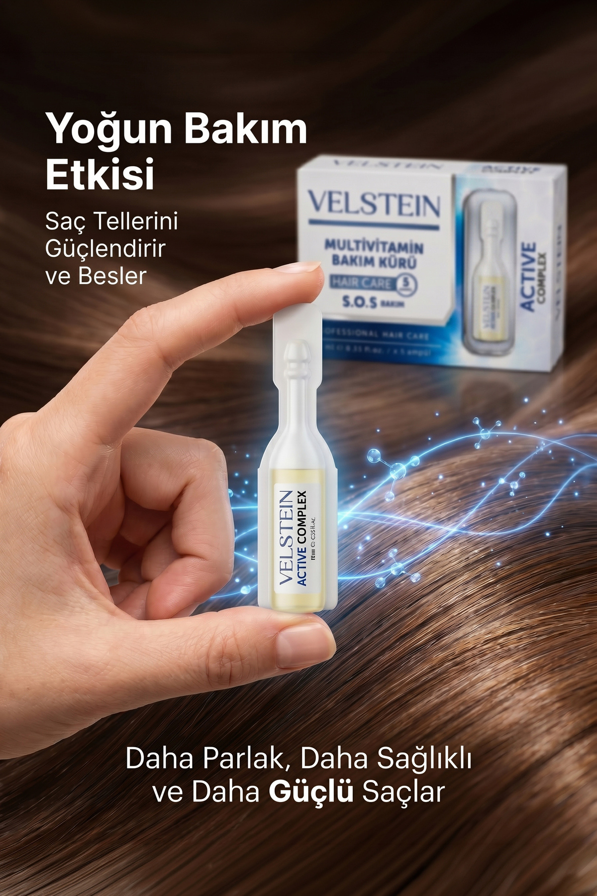 Dökülme Karşıtı Şok Bakım VE Saç Vitamini 5li Ampül — 78876547 — تصویر 7 از 7