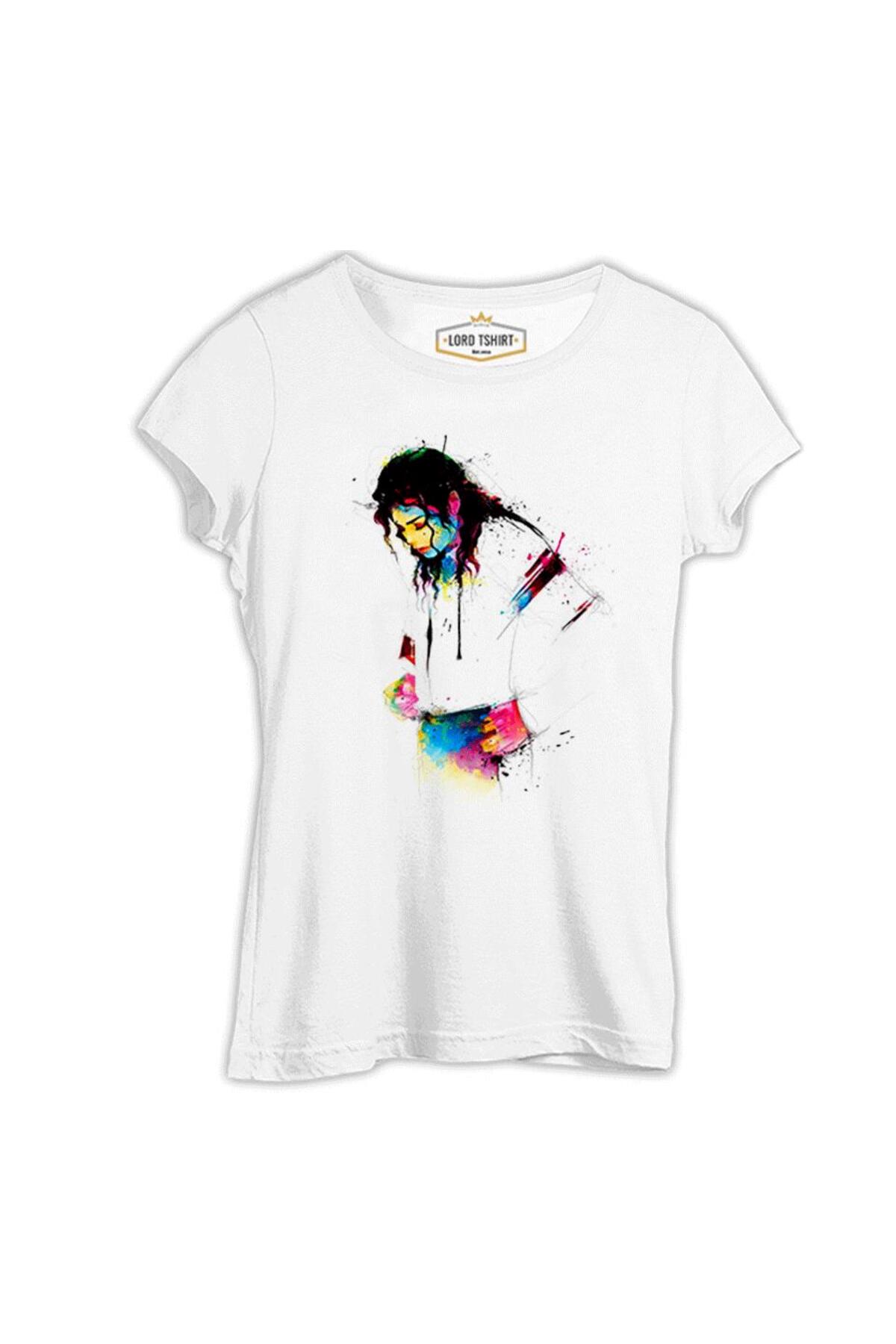 Michael Jackson Tシャツ Lord T-Shirt Michael Jackson Beyaz Kadın Tshirt - Fiyatı, Yorumları