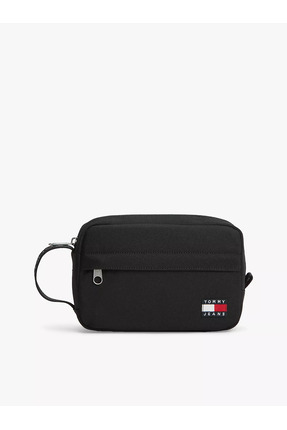 Tommy Hilfiger Erkek Marka Logolu Günlük Kullanıma Uygun Siyah El Çantası AM0...