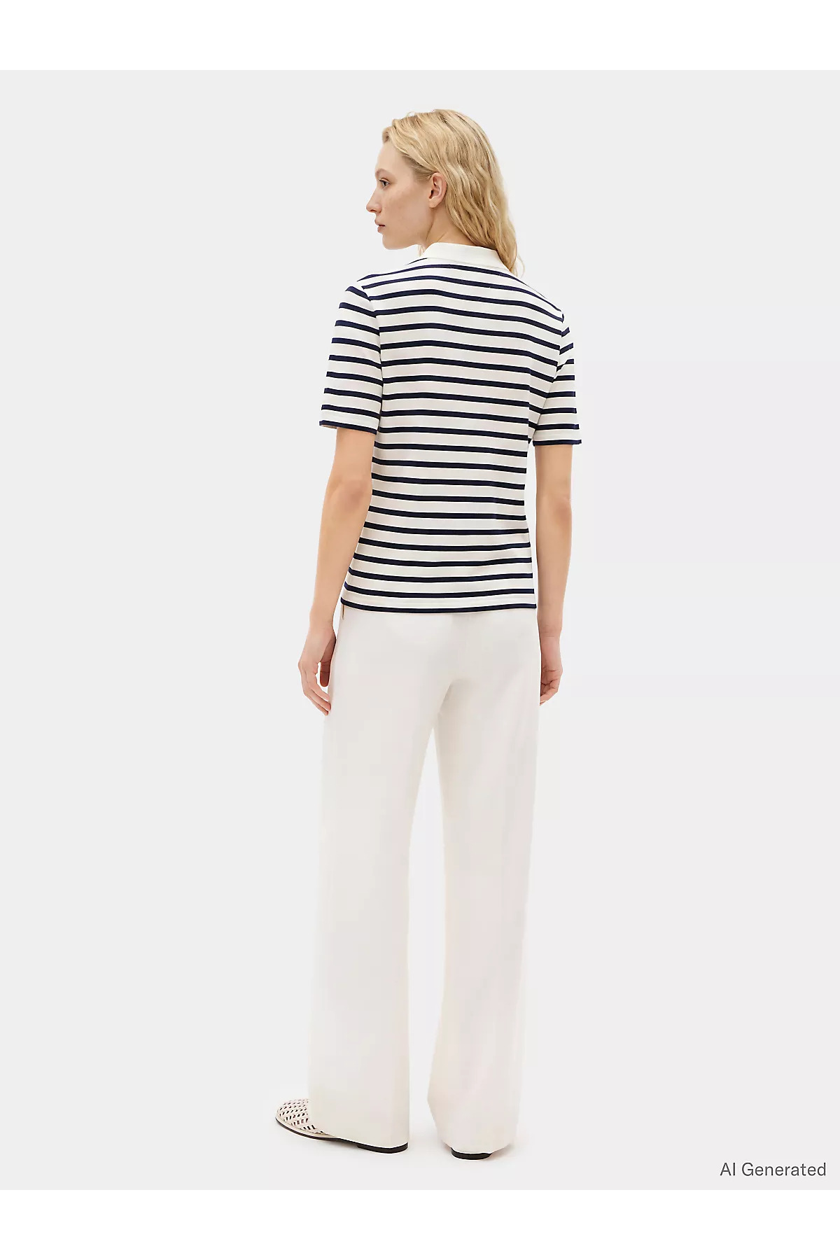 پولوشرت زنانه یقه پلو | تامی هیلفیگر Tommy Hilfiger WW0WW432240BF VN - تصویر 4