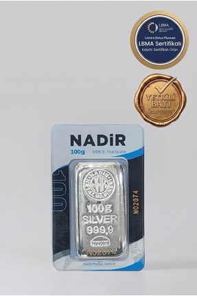 Nadir Gold 100 gr Külçe Gümüş