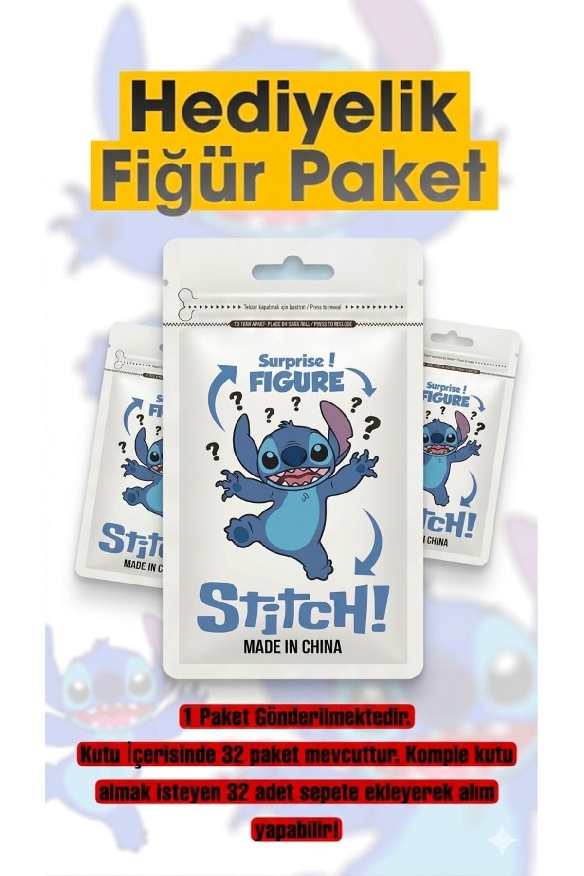 Stitch Gift Figure Package Stitch Gift Package 1PC
