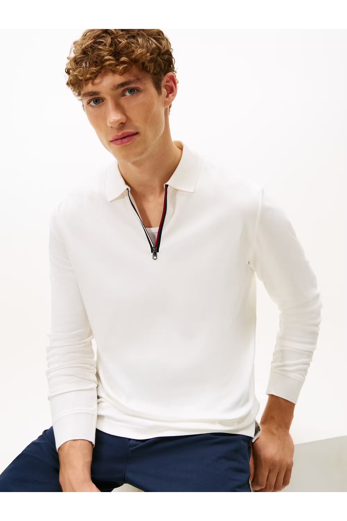 پولوشرت مردانه یقه انگلیسی | تامی هیلفیگر Tommy Hilfiger MW0MW40302 VN - تصویر 2