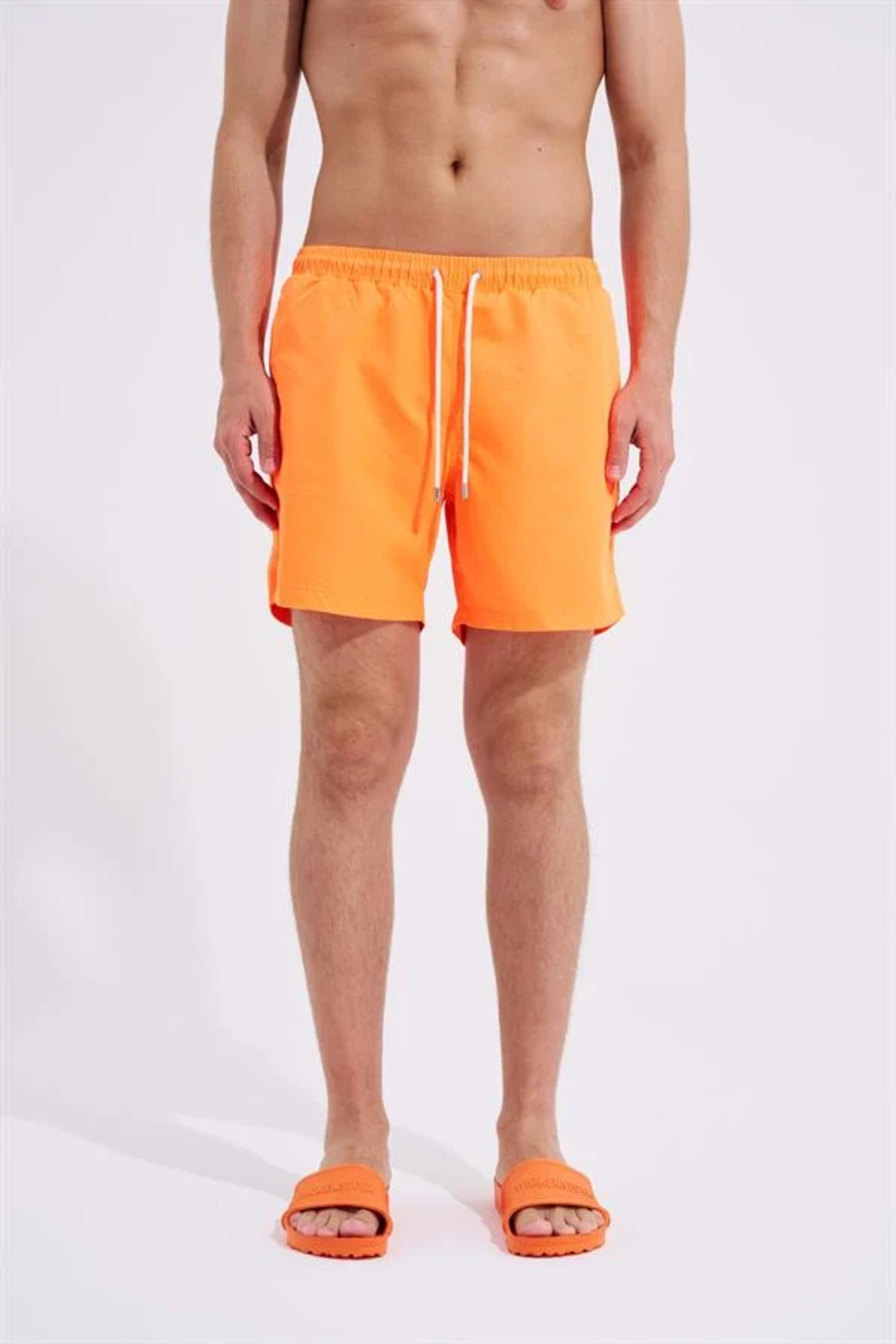Machinist Men's Sea Basic Swim Shorts Orange