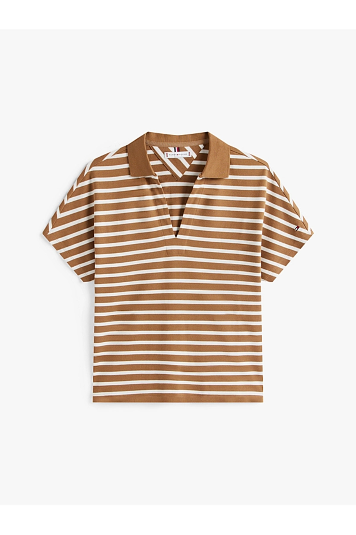 پولوشرت زنانه یقه هفت | تامی هیلفیگر Tommy Hilfiger WW0WW46512 BD - تصویر 5