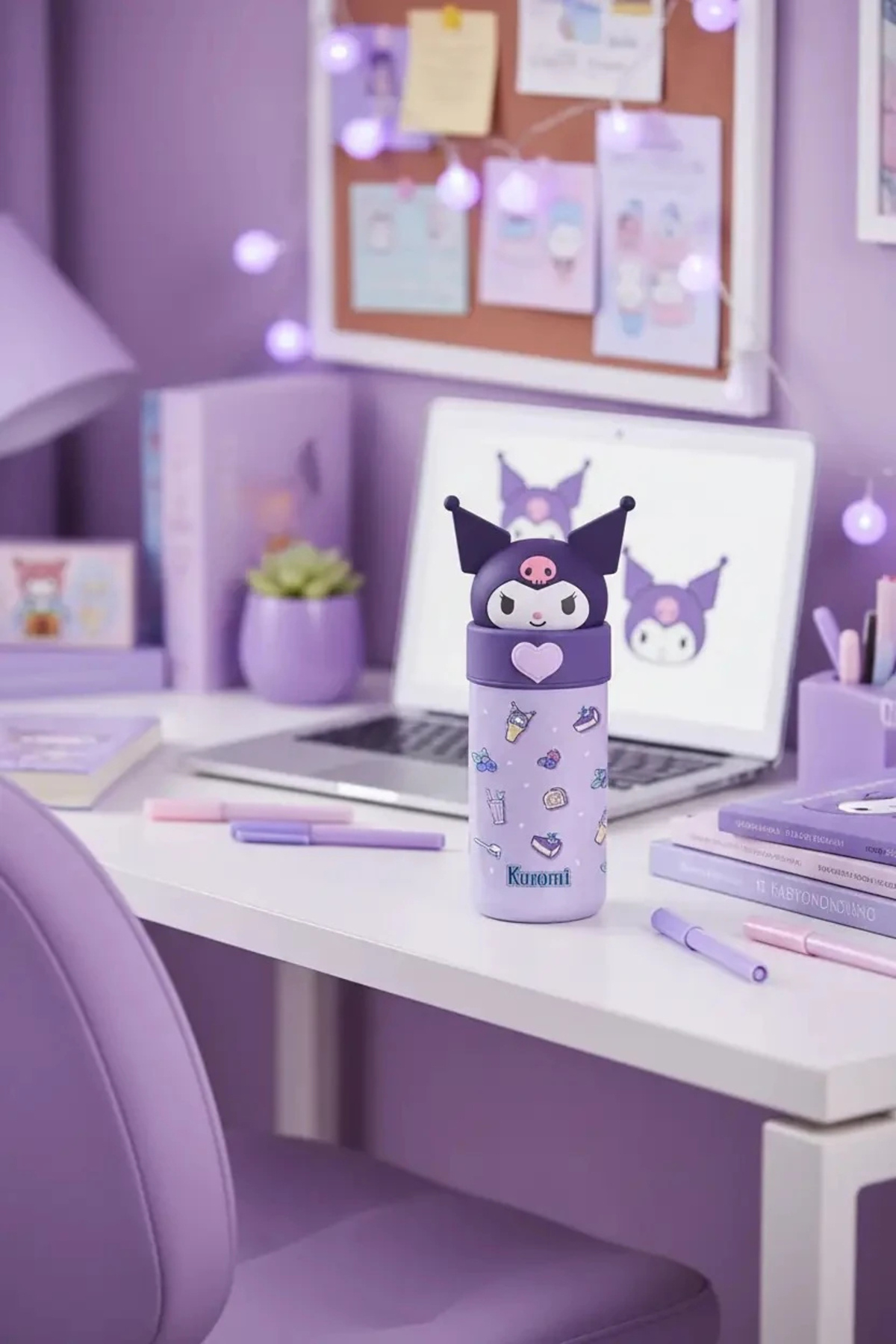 Miniso Sanrio Lisanslı Paslanmaz Çelik Termos ve Sızdırmaz Sıcak