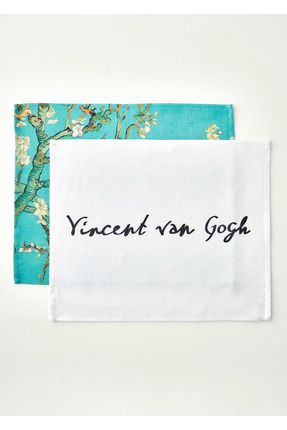 Bella Maison Van Gogh Almond Blossom Pamuklu 2'li Kurulama Bezi Turkuaz (40x5...
