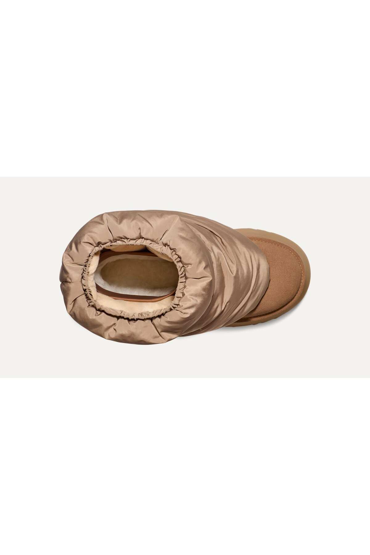 UGG Kadın Süet Topuk Dolgu Neopren Gövde Boğaz Kısmı Çorap Geçmeli Taba Bot & Bootie görsel 5