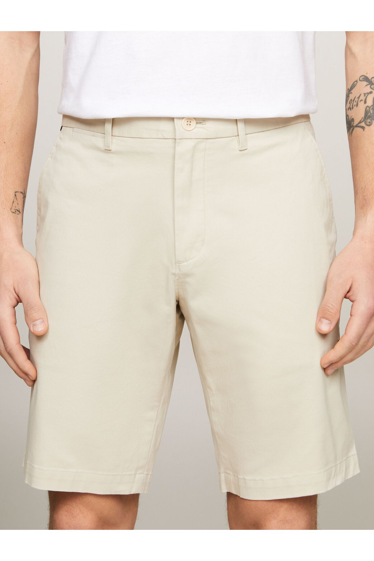 Stretch Cotton 1985 Collection with Men's Brand Logo Two Pieces with Zipper and Button Closure