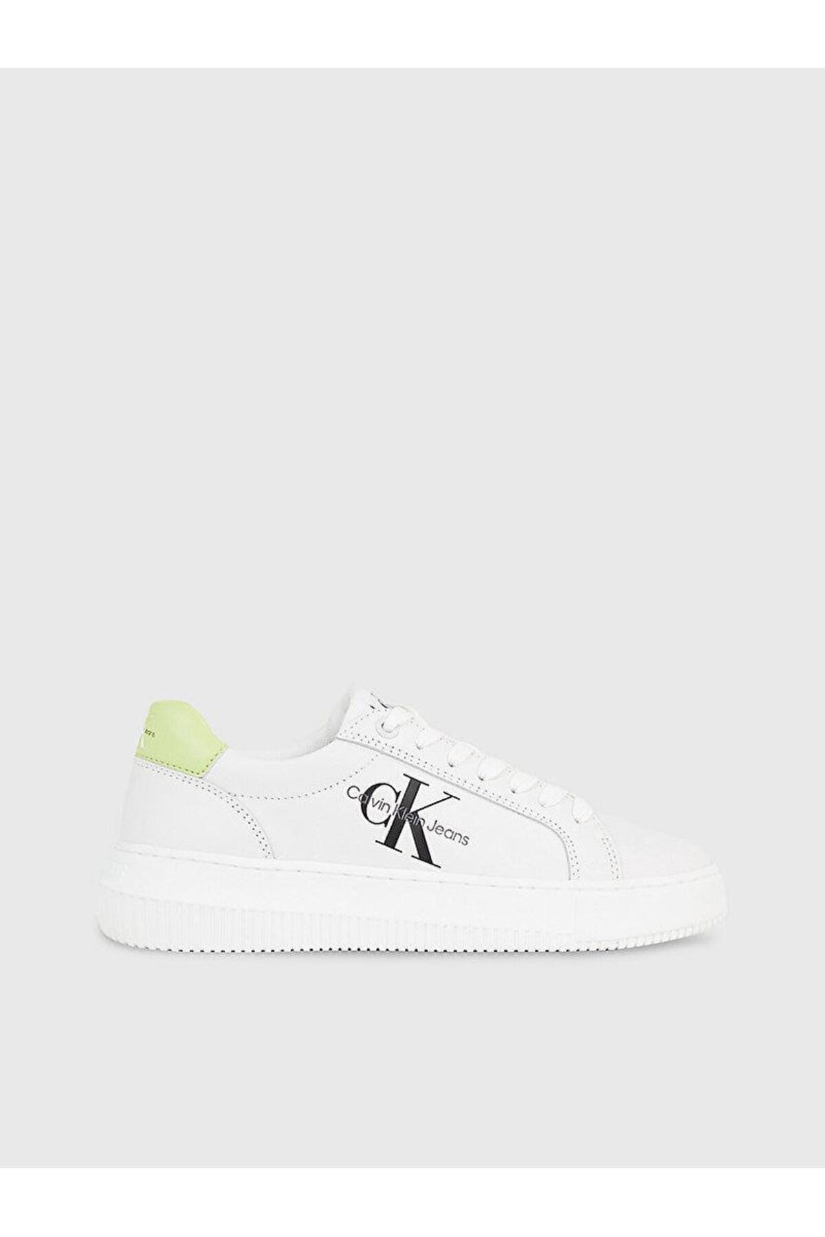 Casual White Sneaker with Lace-up Anti-Slip Base with Women's Brand Logo
