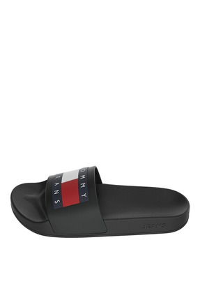 Tommy Hilfiger TOMMY JEANS POOL SLIDE ESS Erkek Siyah Terlik EM0EM01191BDS