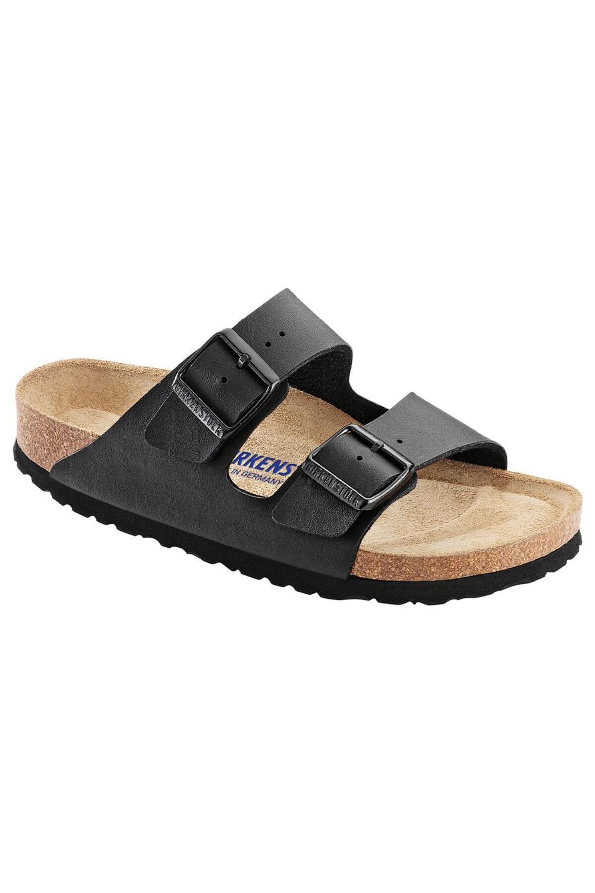 دمپایی‌های چرم نبوک با کفی نرم از برند Birkenstock آریزونا بیرکن استاک دمپایی Birkenstock