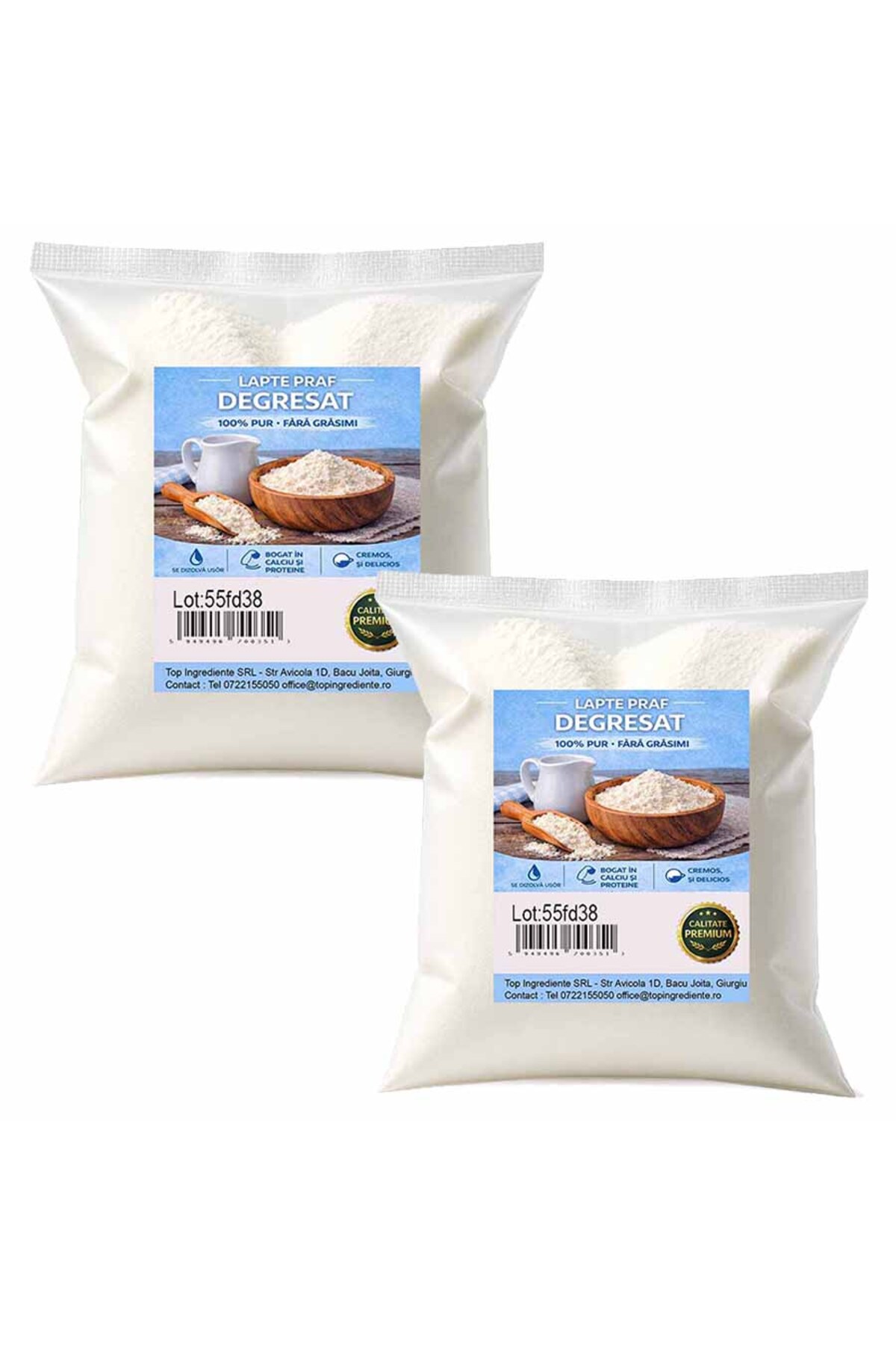 Top Ingrediente Lapte Praf Degresat 2x500g