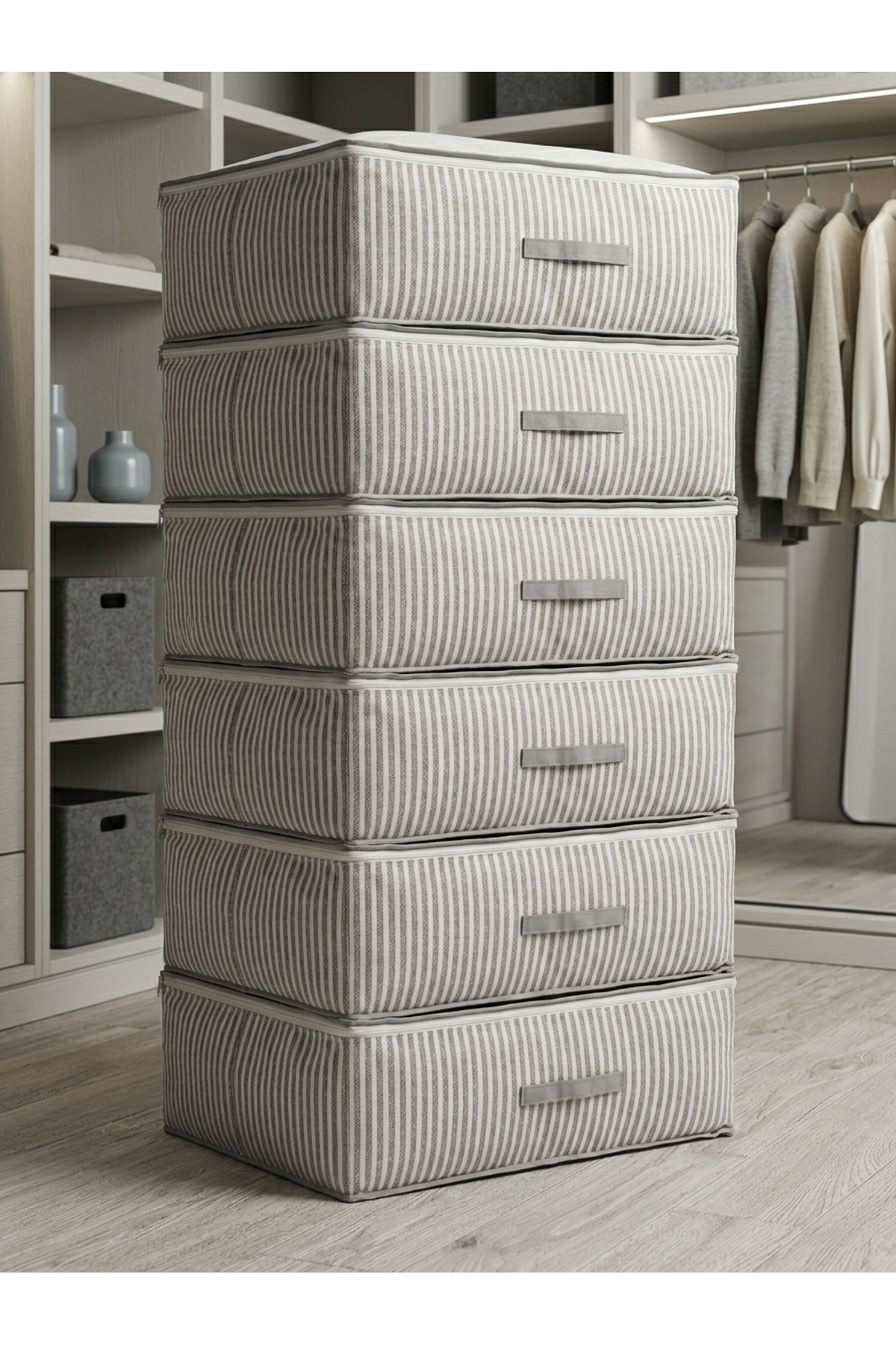 6 Pcs Large Size White Gray Knit Patterned Base Bottom Hatch Cushion Quilt Hatch 60x40x20