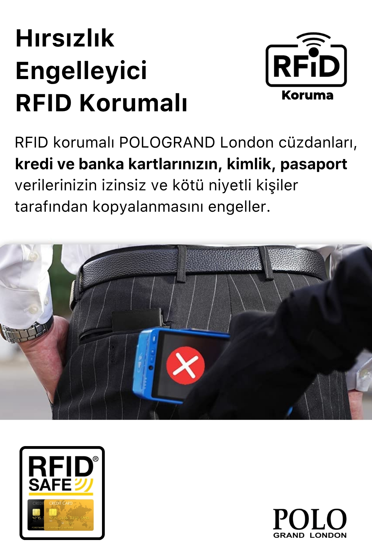 POLOGRAND London Orijinal Unisex Otomatik Mekanizmalı Özel Kutulu Hırsızlık Engelleyici RFID Korumalı Alüminyum Kızaklı Sevgiliye Eşe Arkadaşa Babaya Hediye Kartlık & Para Bölmeli Hediyelik Kutulu Kartlıklı Şık Cüzdan görsel 3