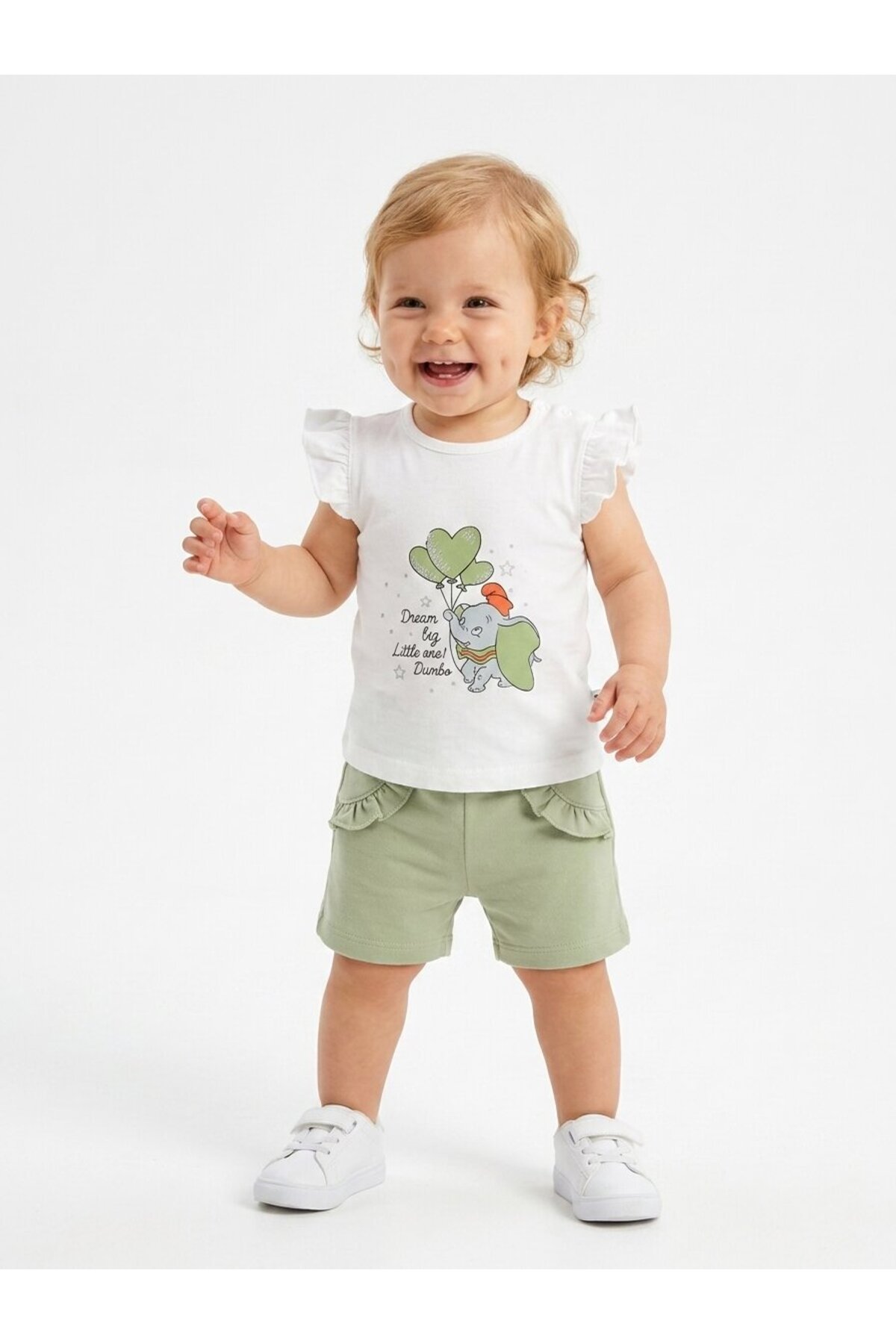 100% Organic Cotton Shorts Cute 2pcs Baby Girl Set