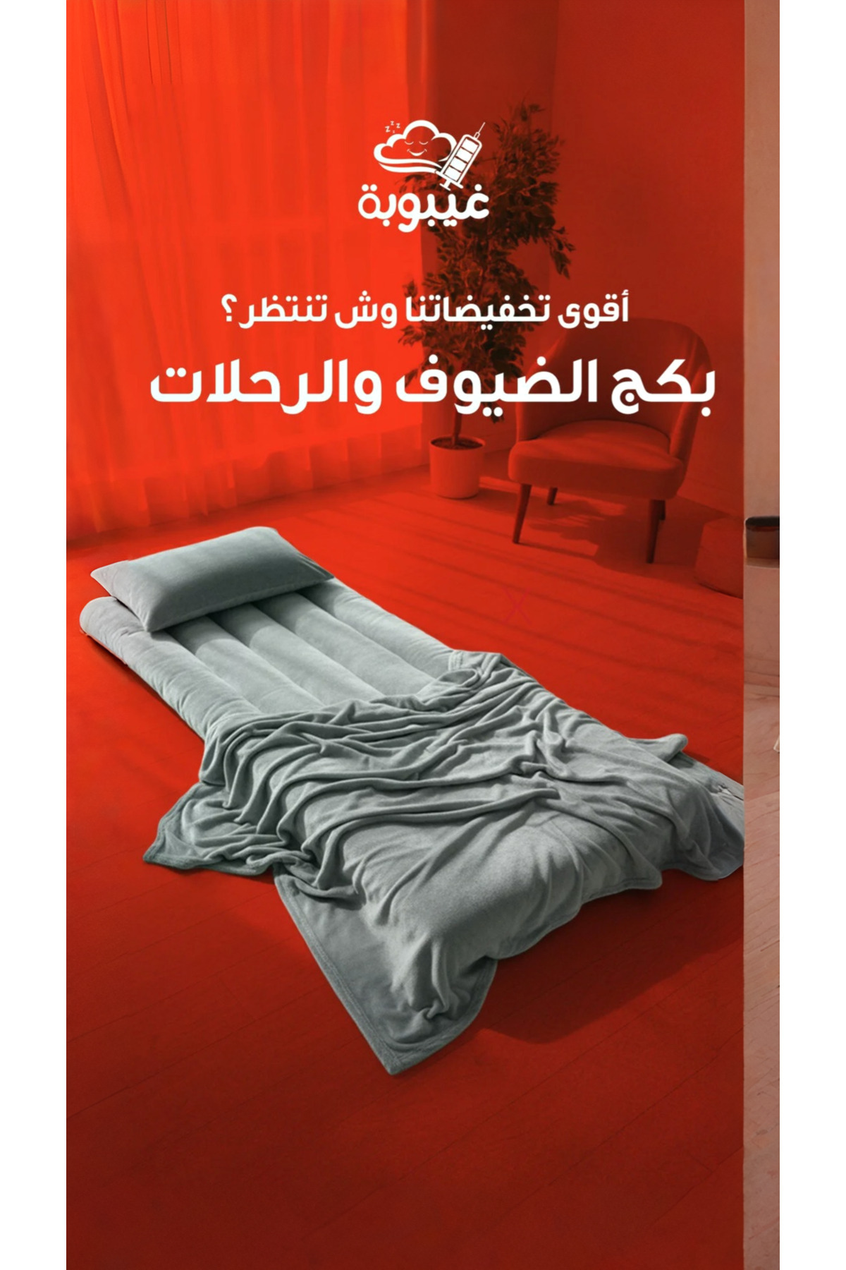 Guest and travel package 3 in 1 (pillow + cover +...