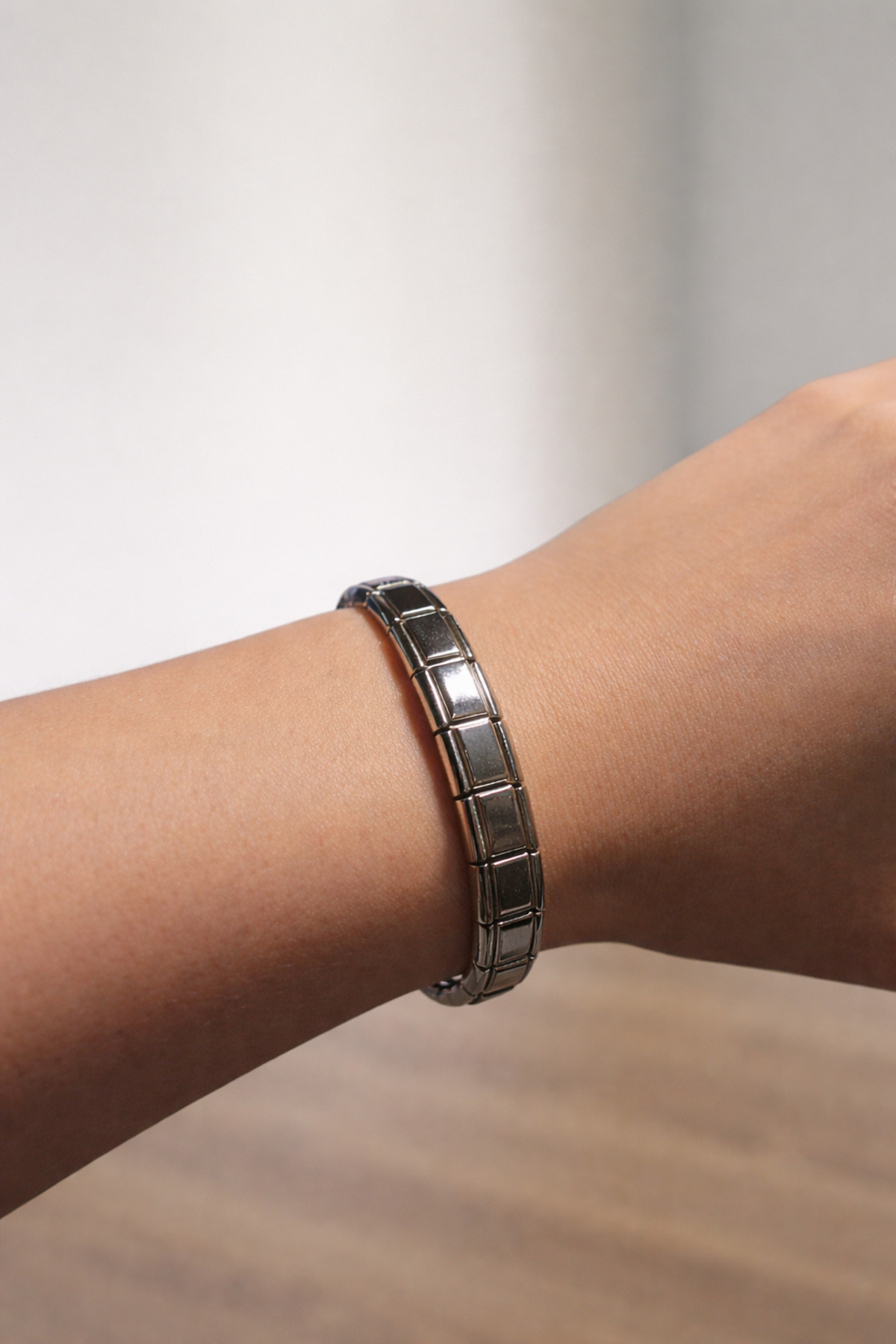 Gümüş Renk Bileklik Unisex görsel 3