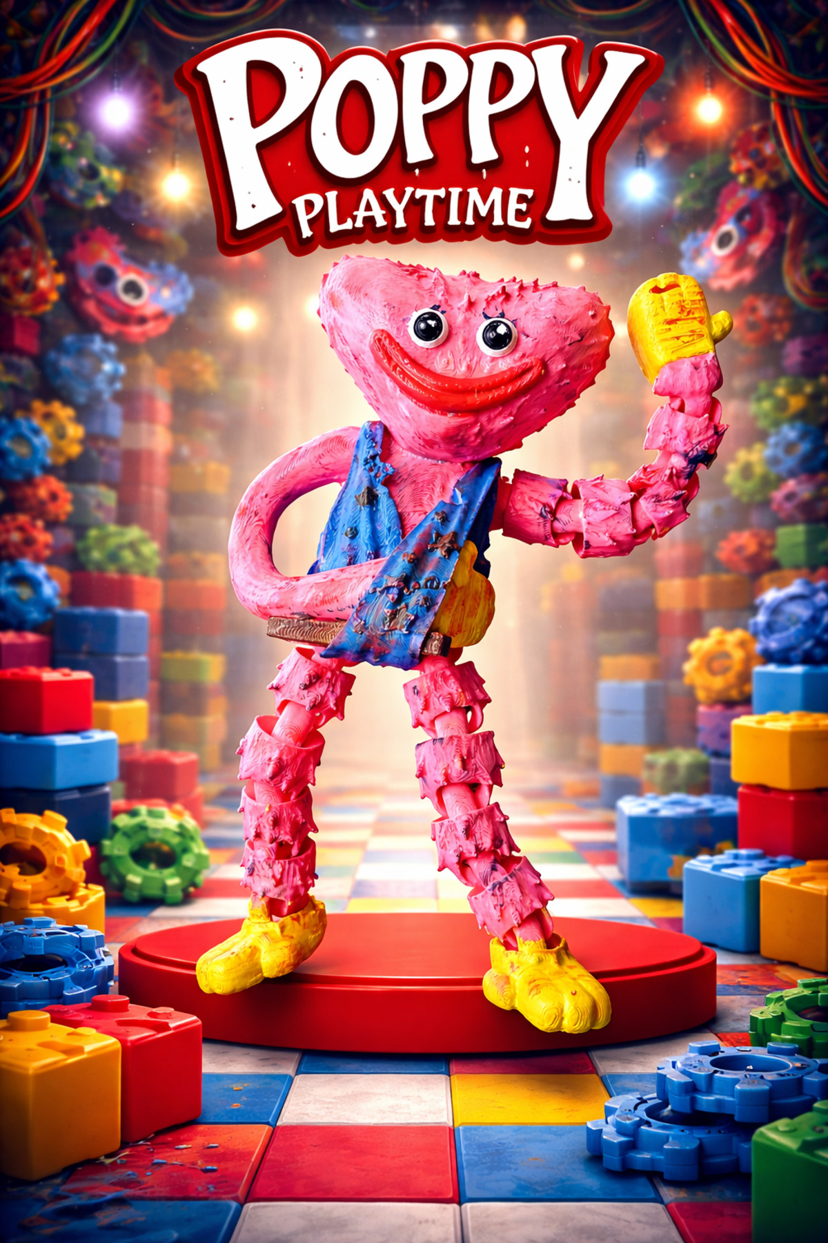 Rüzgar Tasarım Poppy Playtime Yaralı Kissy Missy Eklemli Oyuncak