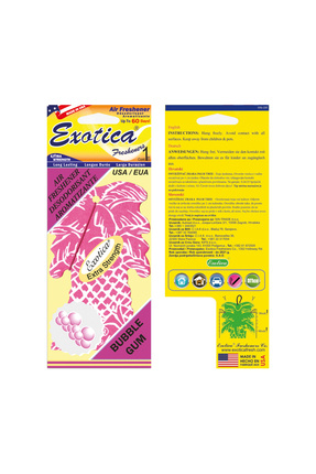 Exotica Fresheners Palm Tree Bubble Gum Oto Asma Koku (Made In Usa)