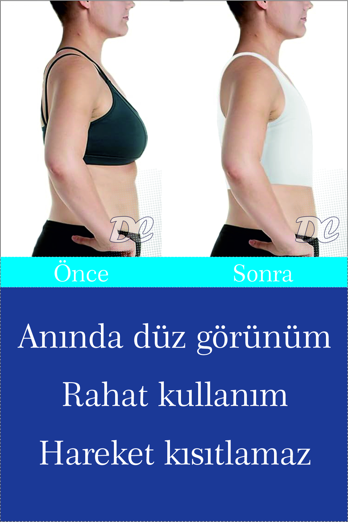 DC Göğüs sıkıştırma tomboy göğüs gizleme korsesi chest binding corset görsel 5