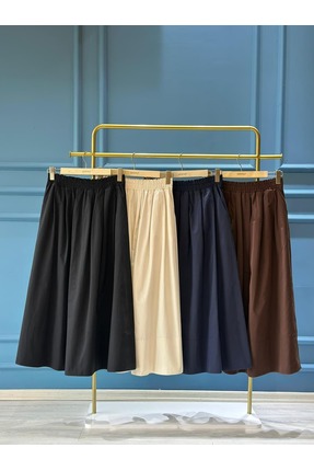 Sentez 5479 ELY BELİ LASTİKLİ ETEK EKRU