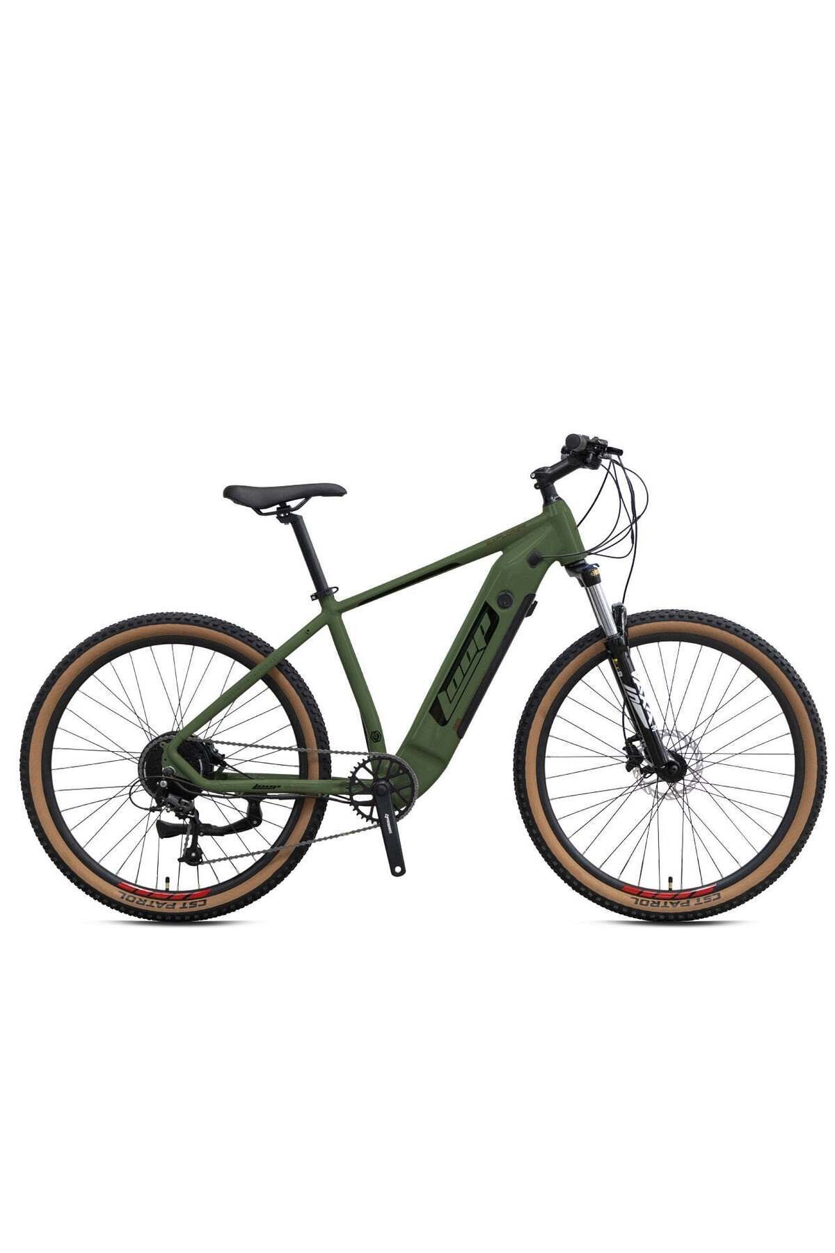 Kron Loop EXPLORER - 27.5 - MTB - 9 Vites - H.Disc - Elektrikli - Mat Yeşil-Mat Siyah/Füme