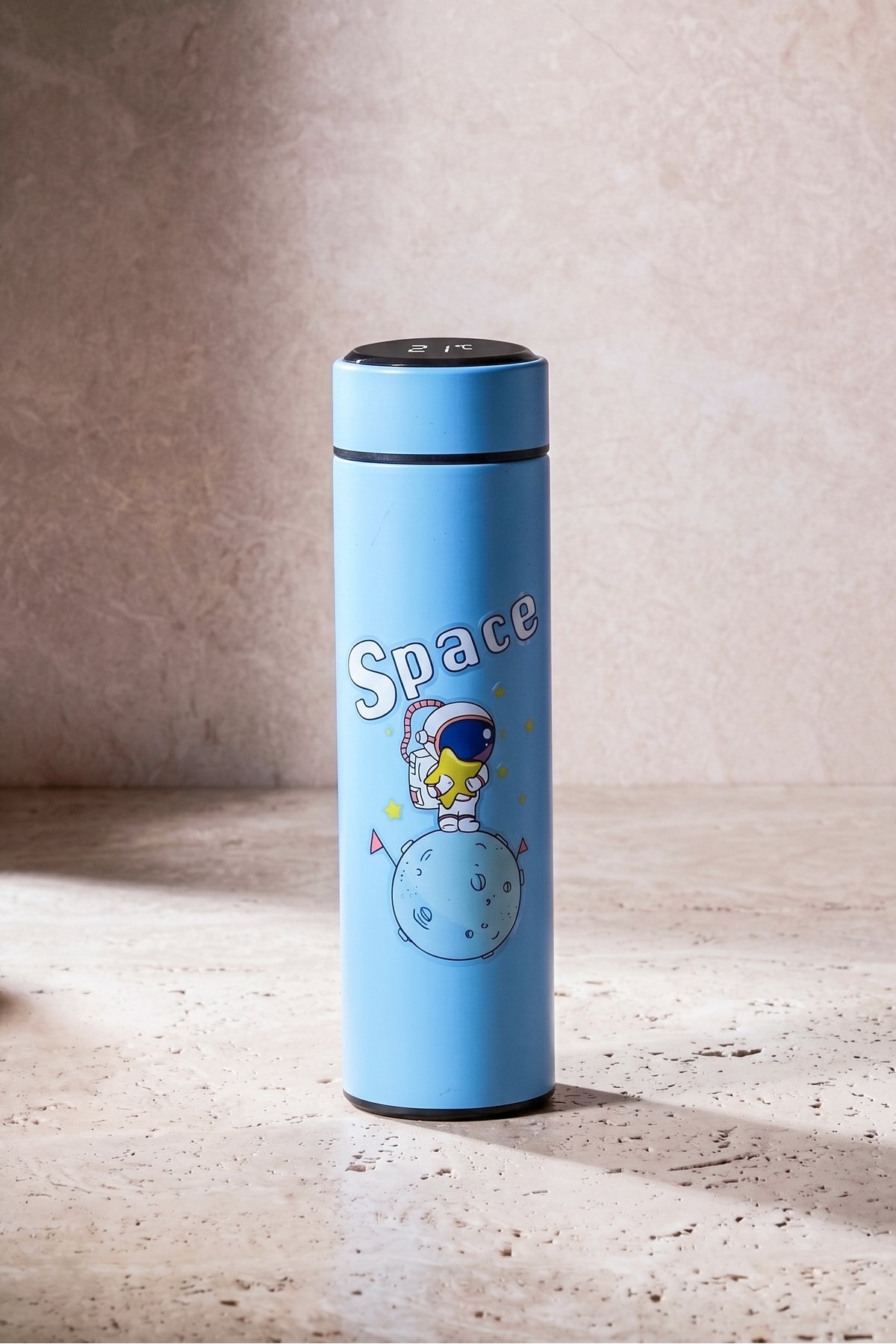 Perotti Spaxy Mavi Smart 500 ml Dijital Isı Göstergeli Uzay Serisi Termos