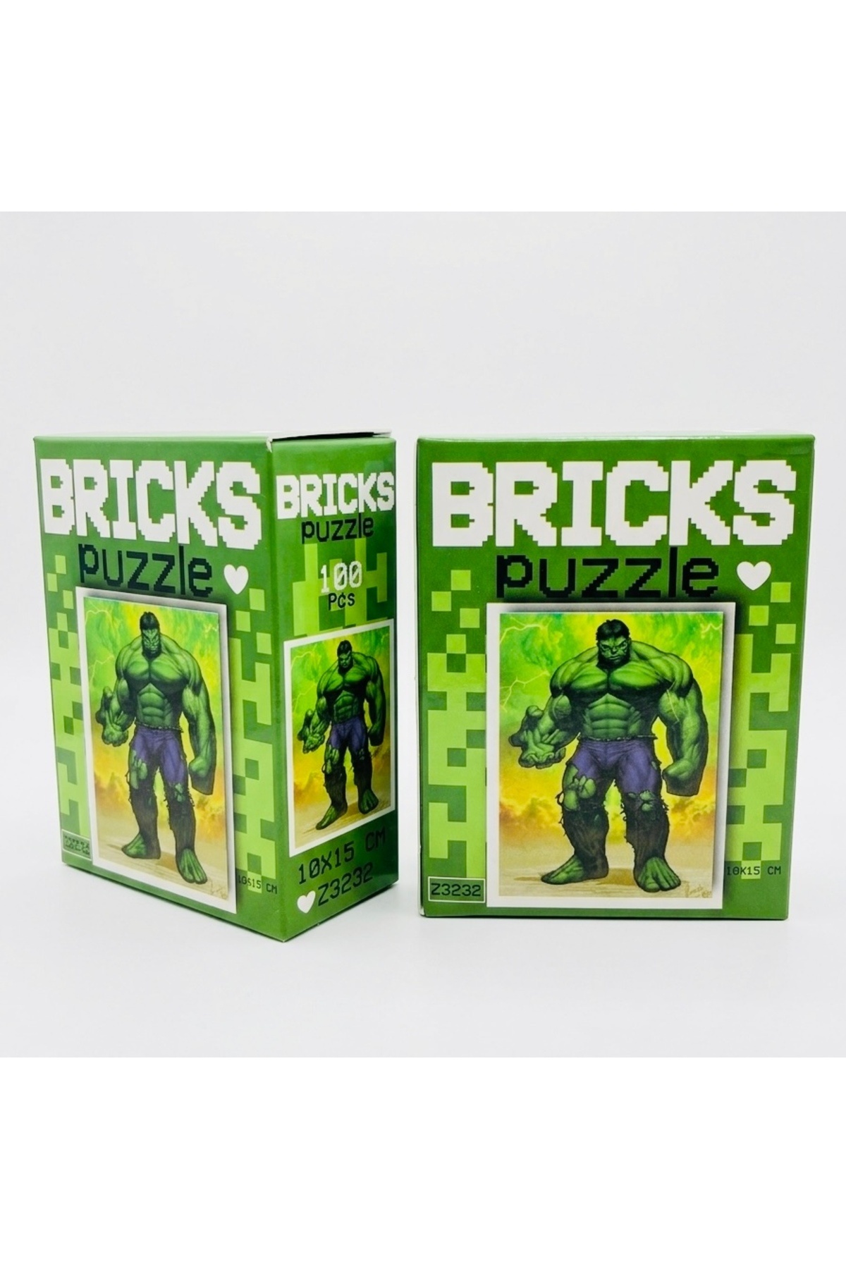 Karacamshop Hulk Bricks Puzzle - 100 Parça Mini Blok Yapım Seti (10x15 ...