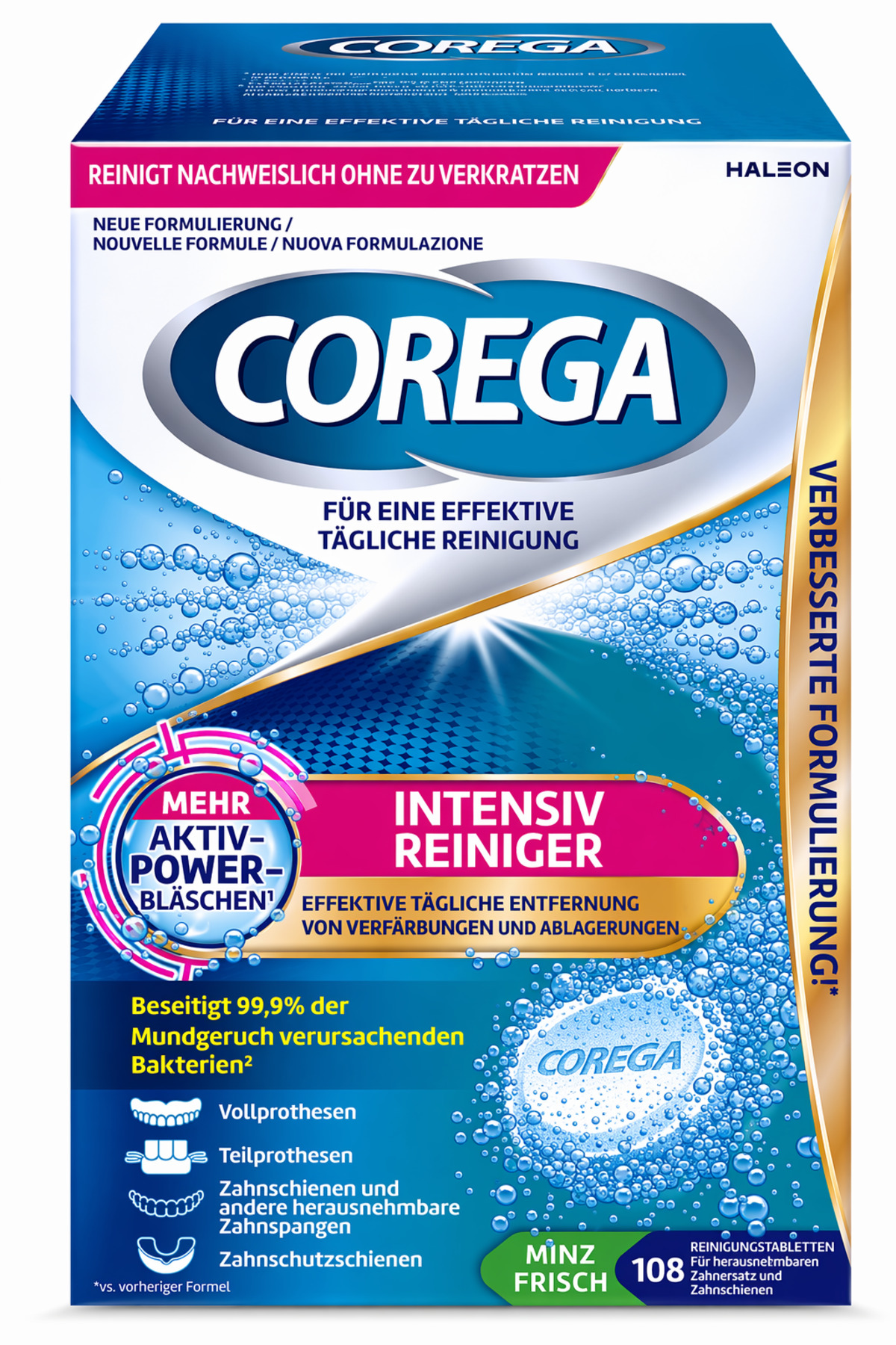 Corega DİŞ PROTEZ AĞIZ TEMİZLEME 108 TABLET (NANE FERAHLIĞI) - Fiyatı, Yorumları