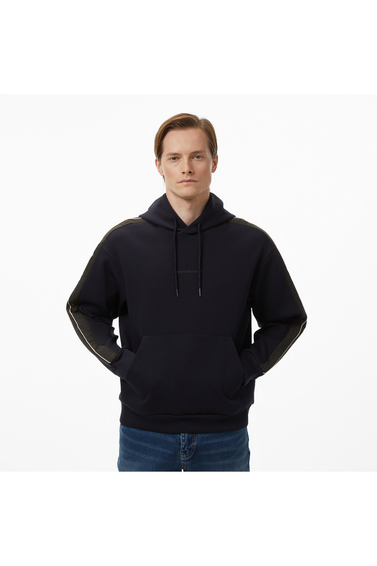 سویشرت سرمه‌ای مردانه آرمانی اکسچنج سویشرت Armani Exchange