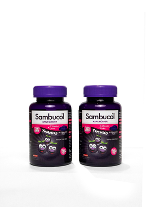Sambucol Plus Kids Yummies Kara Mürver İçeren Takviye Edici Gıda 2 Adet