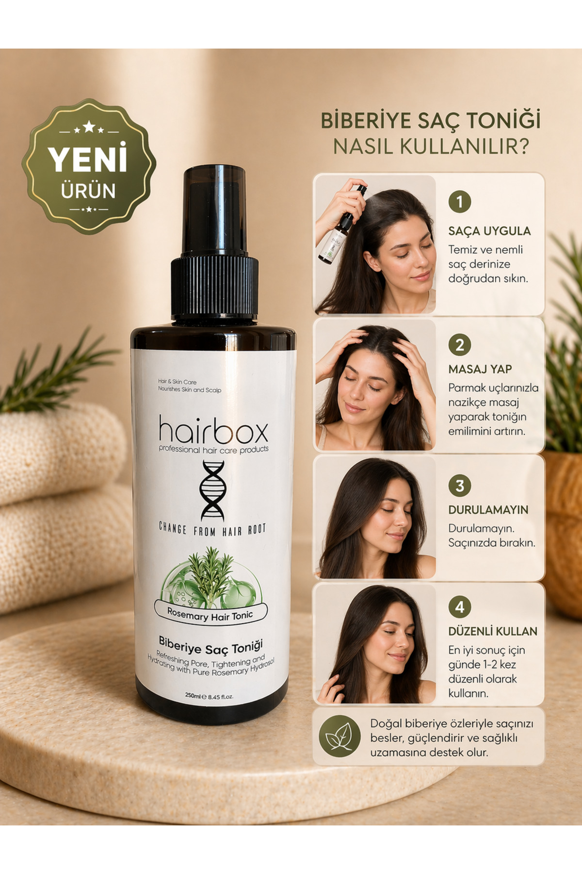تونیک موی رزماری، هیر باکس — hrbx1236 — تصویر 3 از 4