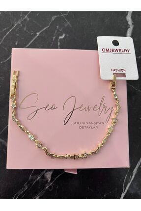 SEO JEWELRY CmJewelry Zirkon Taşlı Çelik Manifest Bileklik
