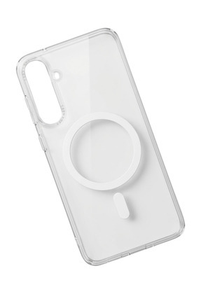 tcover Samsung S23 Fe MagSafe Destekli Sert Mika Kılıf Şeffaf Sararma Dirençl...
