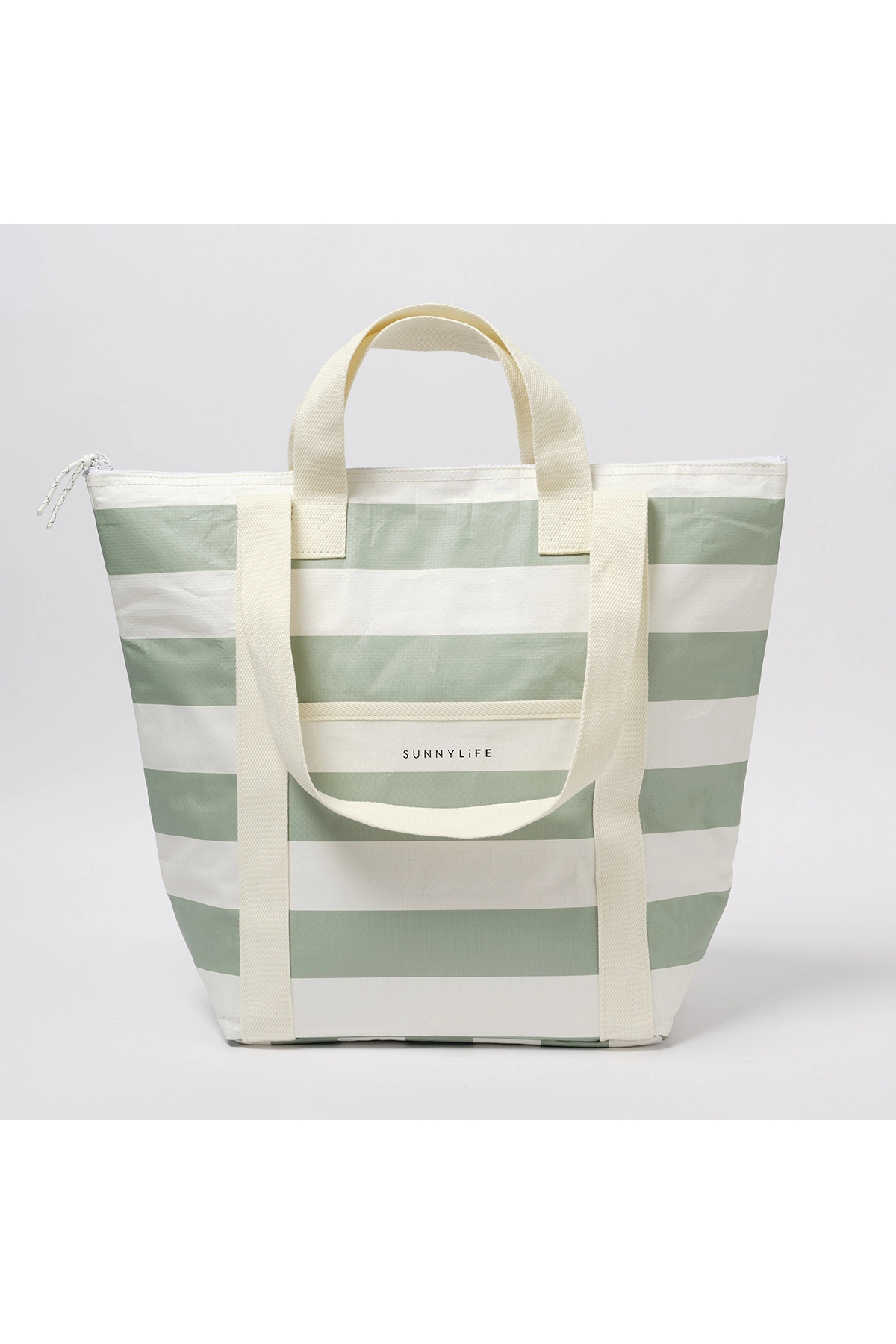 SunnyLife Soğutuculu Tote Plaj Çantası La Palma Sage Stripe