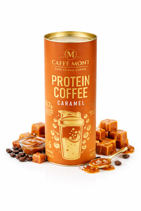 CAFFEMONT PROTEIN COFFEE CARAMEL - 16 SERVIS - 480 GR (Proteinli Kahve)