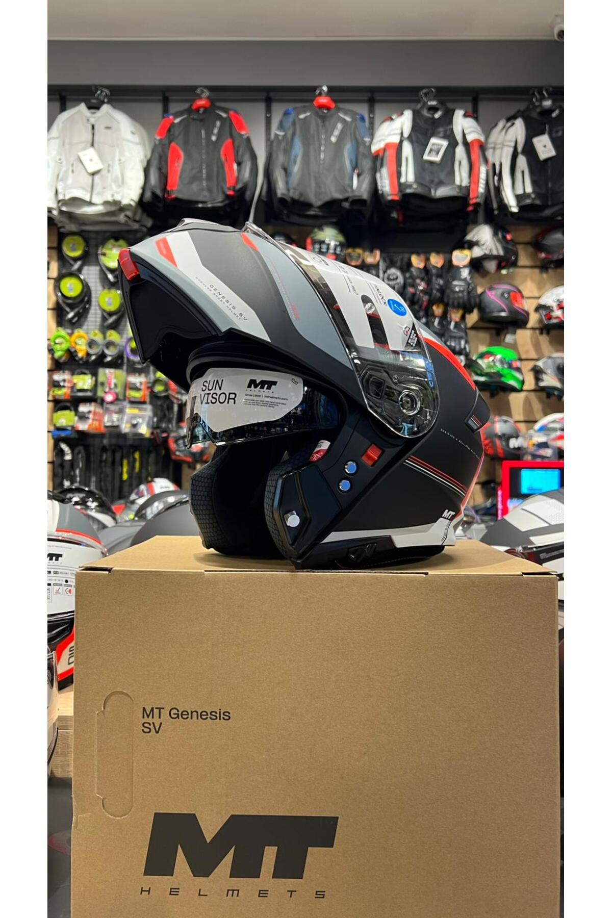 MT Helmets MT KASK FU935SV GENESIS SV RACCOON B5 MAT ÇENE AÇILIR