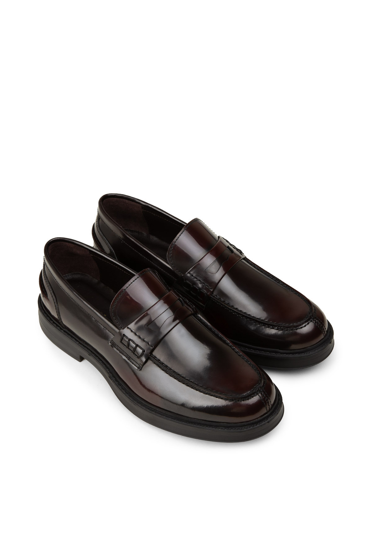 Deery Erkek Bordo Hakiki Deri Loafer Ayakkabı görsel 5